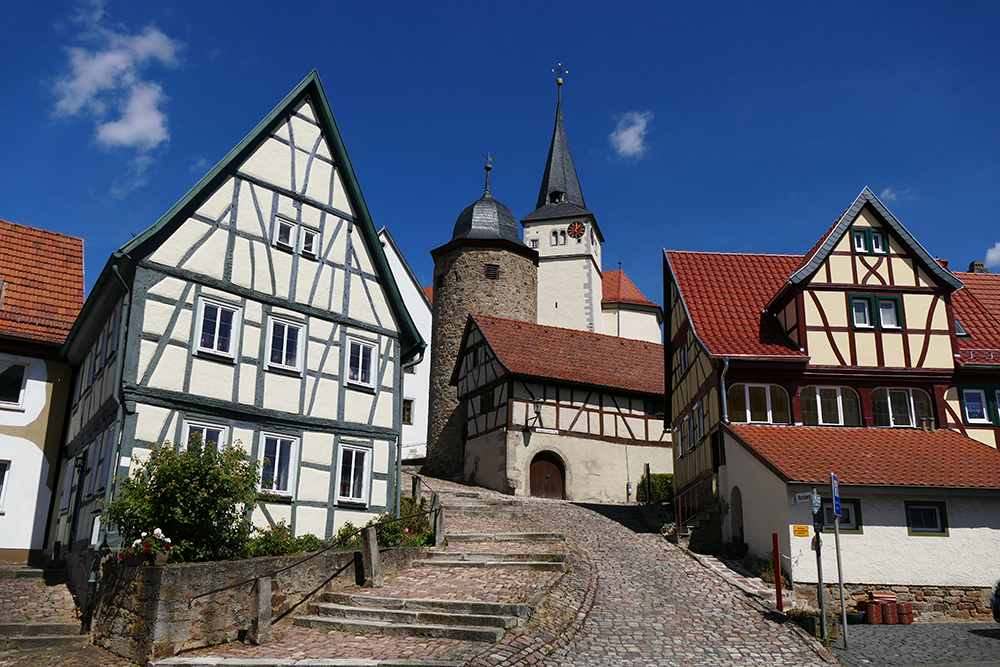 Typisches Fachwerk © Daniela Knor und Torsten Bieder, Rother Wanderführer »Rhön«