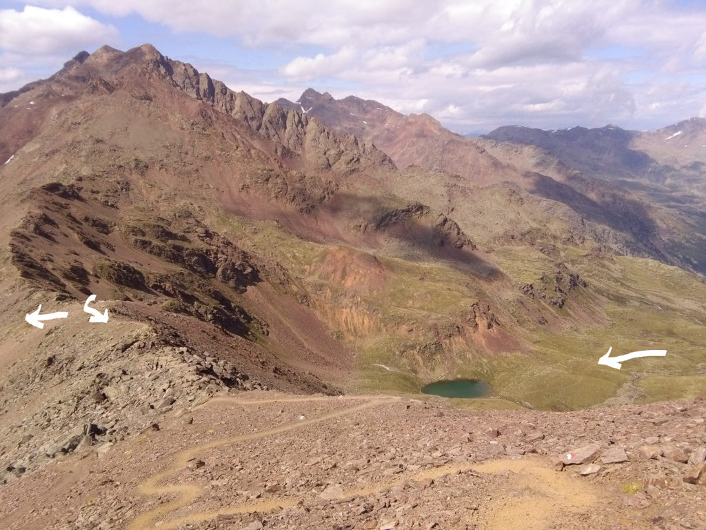 Die letzten Meter zur Gleckspitze. Hier kam ich her. (c) Gesine