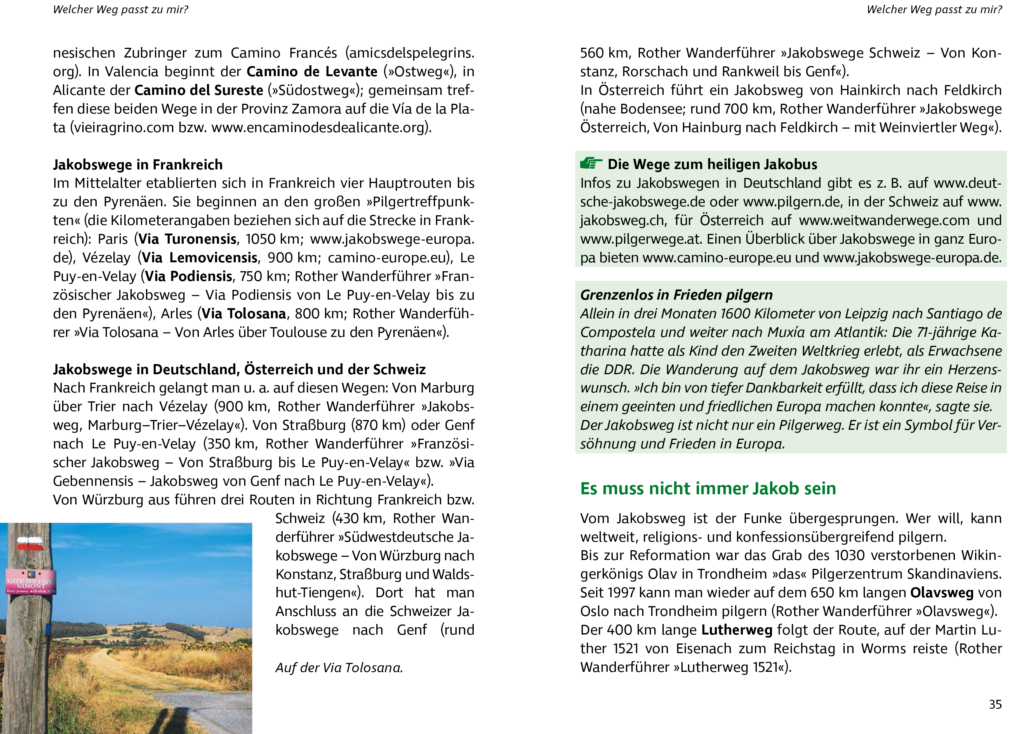 Leseprobe aus dem »Handbuch Pilgern«: Welcher Weg passt zu mir - Teil 2