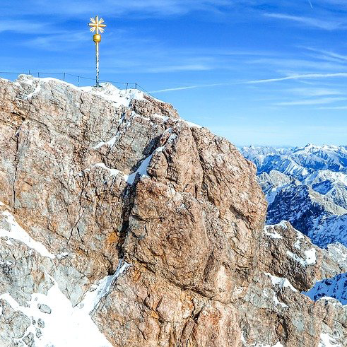 Die Zugspitze, Deutschlands höchster Berg. Copyright Foto: von pixabay