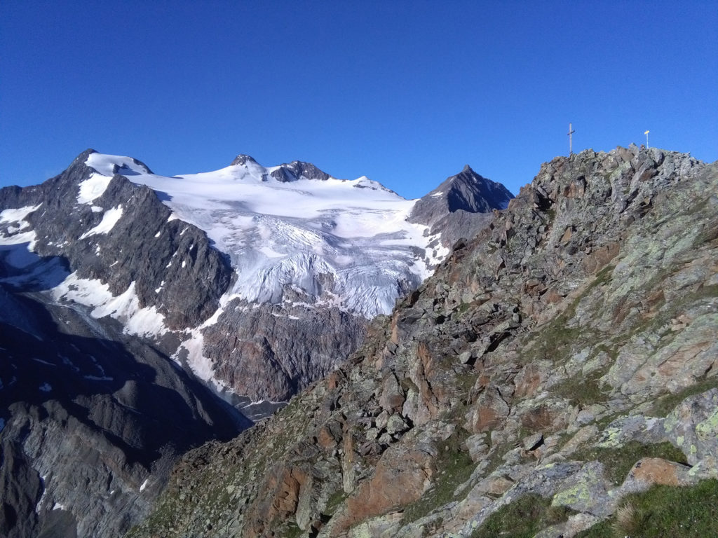 Großer Trögler mit Blick auf Zuckerhütl, Stubaital