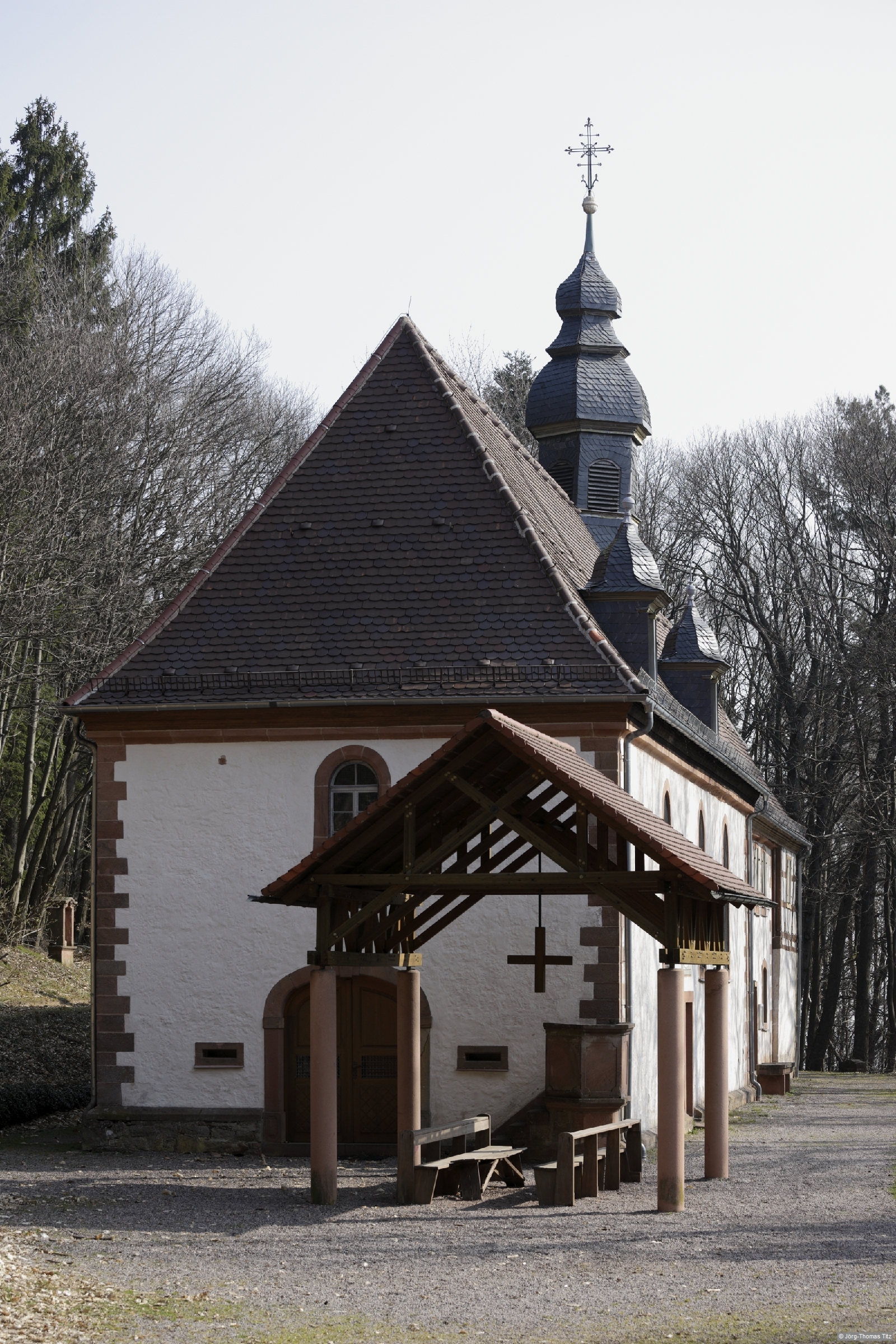 Kolmerbergkapelle. Foto aus dem Rother Wanderführer »Pfälzerwald«