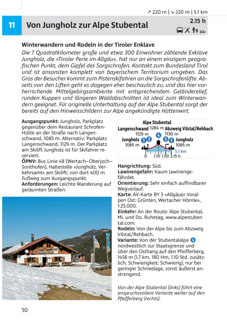 Tourenbeschreibung: Von Jungholz zur Alpe Stubental, Teil 1