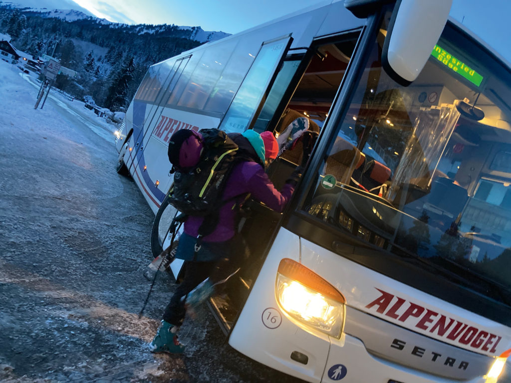 Heimfahrt im warmen Bus. © Foto: Michael Vitzthum, Sven Schmid