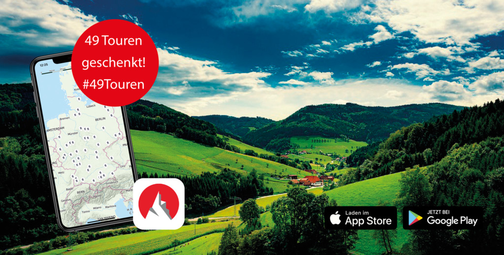 49 Touren geschenkt: Mit der Rother App zu Deutschlands schönsten Wanderregionen!