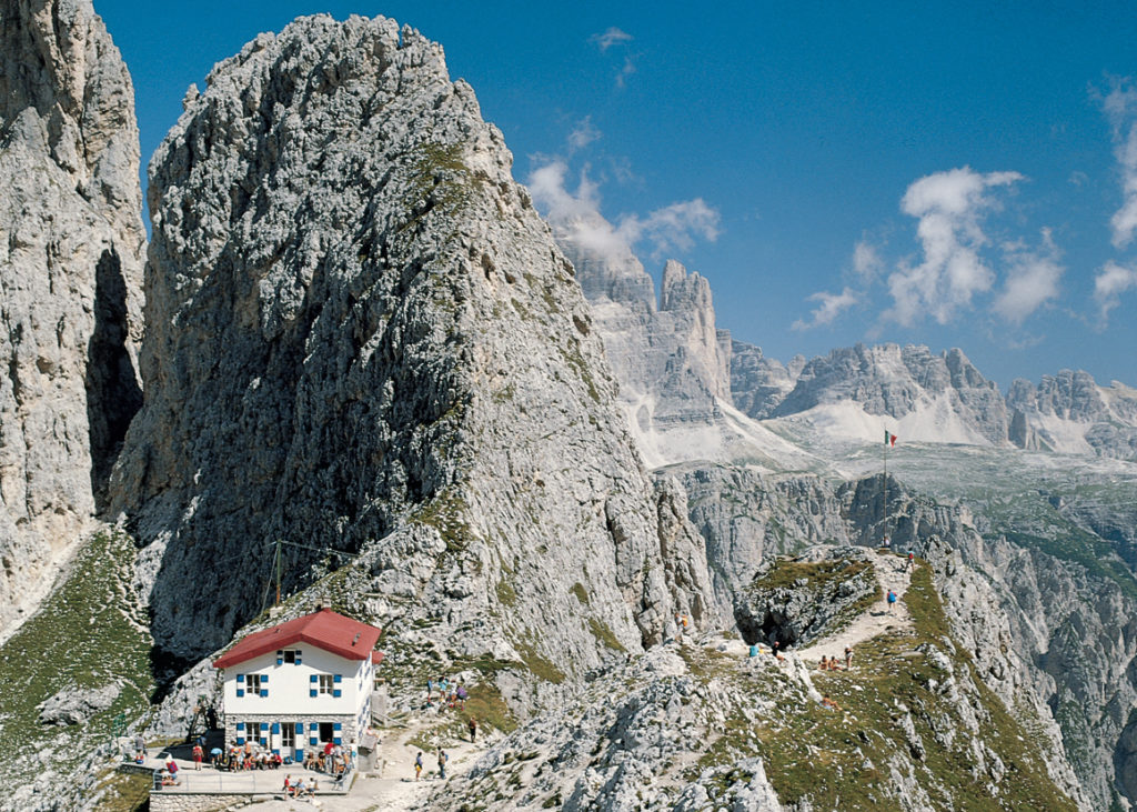 Das Rifugio Fonda Savio von Süden. © Franz Hauleitner