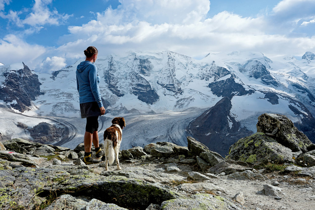 Der Gipfelabstecher zum Munt Pers eröffnet einen tollen Blick auf den Morteratschgletscher. © Romy Robst