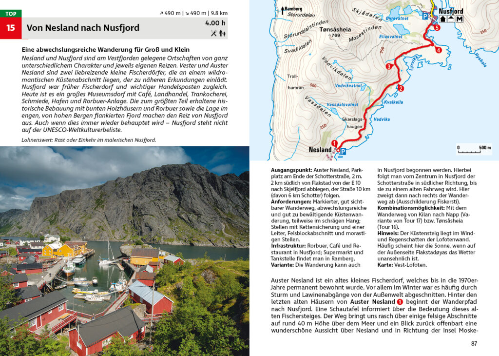 Tour Nesland-Nusfjord - Rother Wanderführer Lofoten
