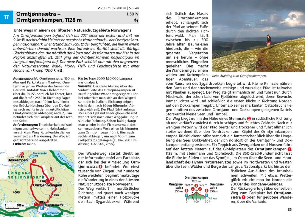 Wandern in Norwegen - Ormtjønnkampen