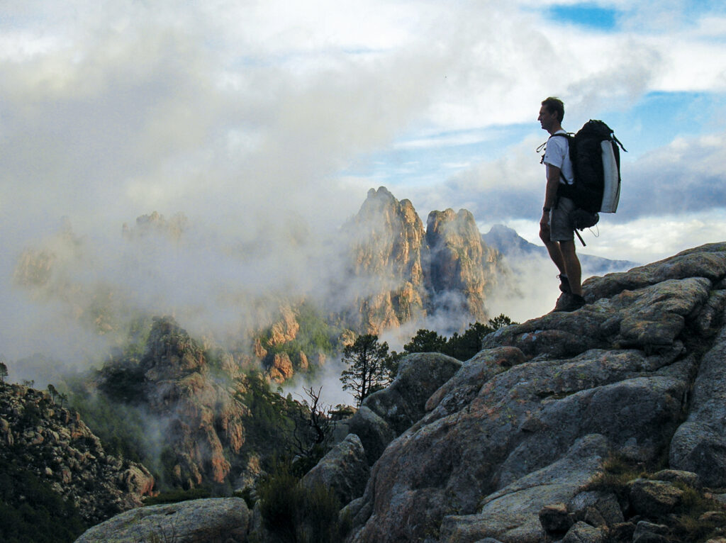 Der Bocca di Monte Bracciutu auf dem GR20 auf Korsika. © D.Aeschlimann