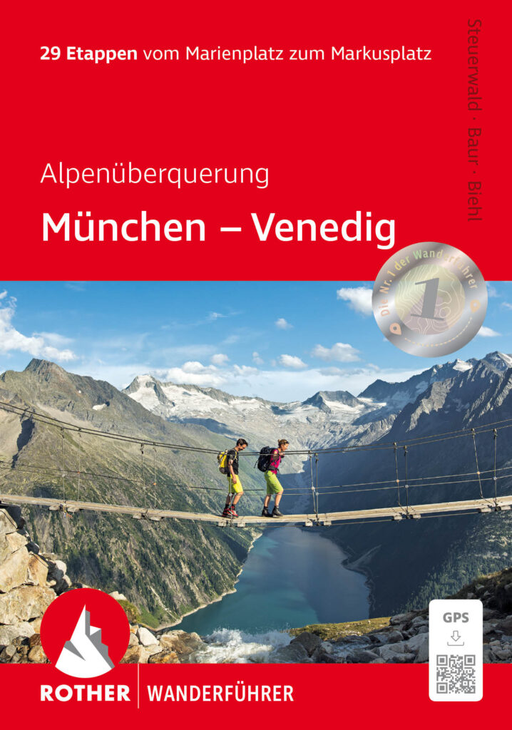 »München – Venedig« Rother Wanderführer